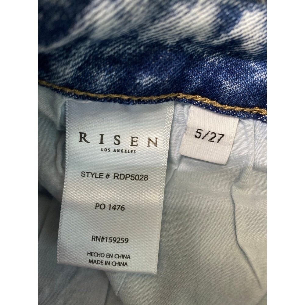 Risen High-Rise 90s Boyfriend Style Ripped Distressed 5/27 - Picture 7 of 8